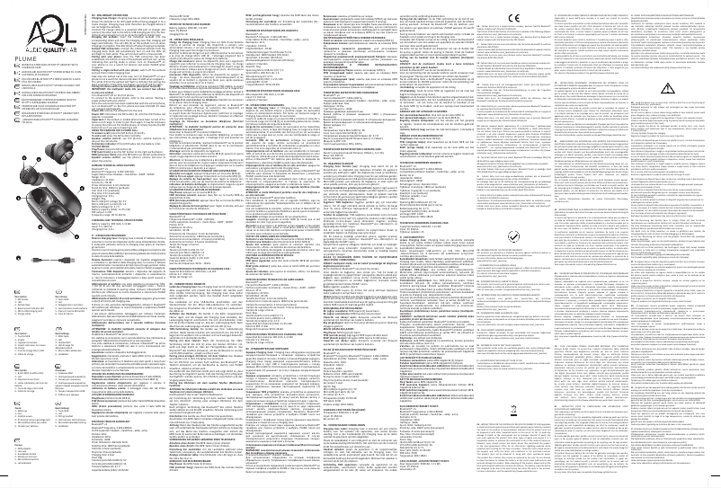 Page 1 de la notice Manuel utilisateur Cellular Line Plume