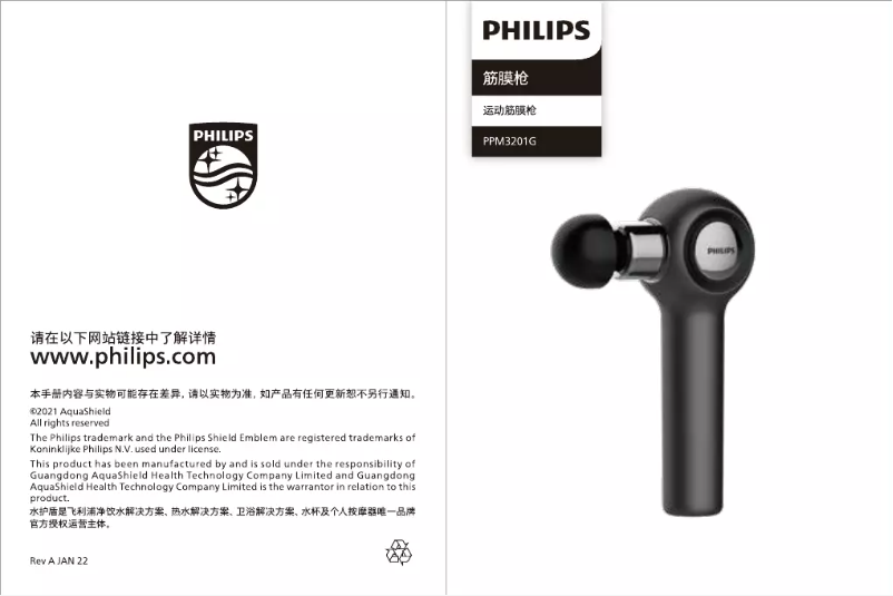 Page n°1 - Manuel utilisateur Philips PPM3201G