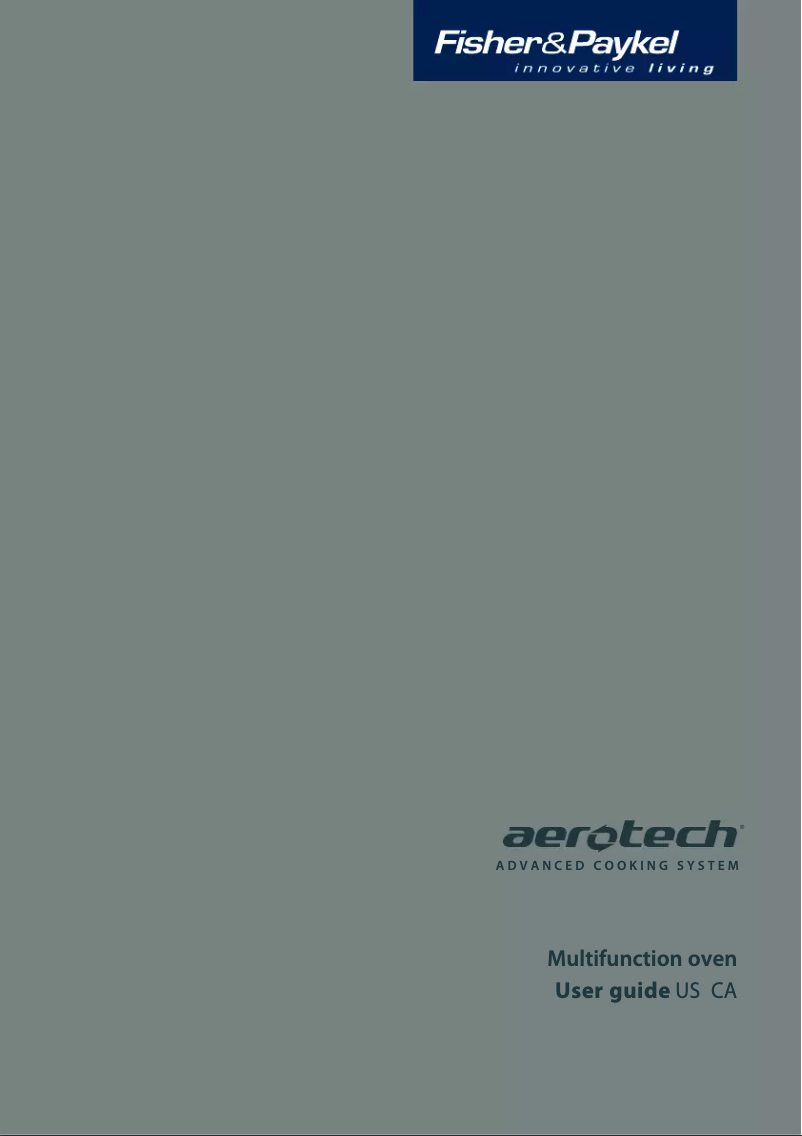 Page n°1 - Manuel utilisateur Fisher & Paykel OS302SS