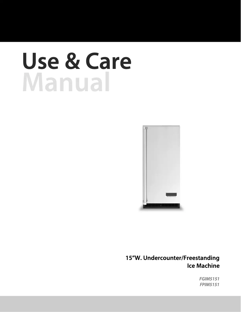 Image de la première page du manuel de l'appareil FGIM5151