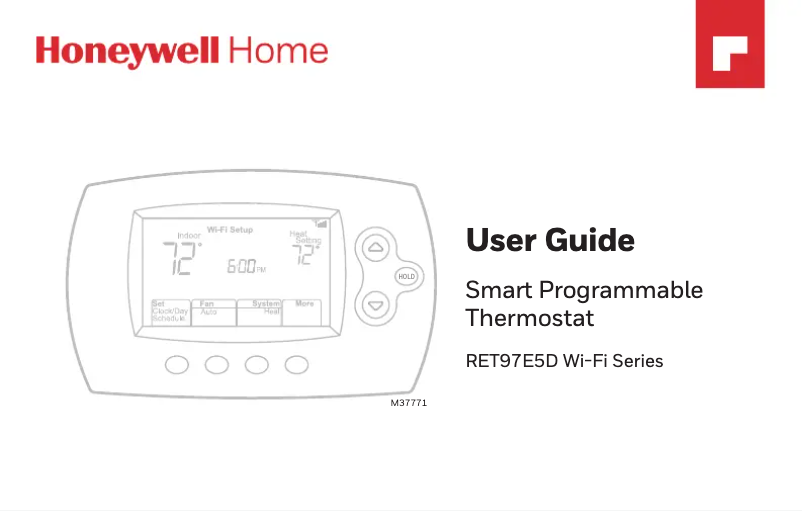 Page n°1 - Manuel utilisateur Honeywell RET97E5D1005/U