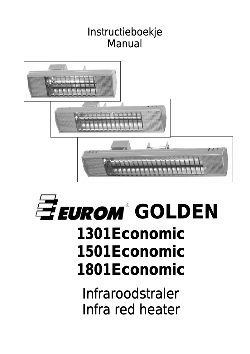 Page n°1 - Manuel utilisateur Eurom Golden 1801 Economic