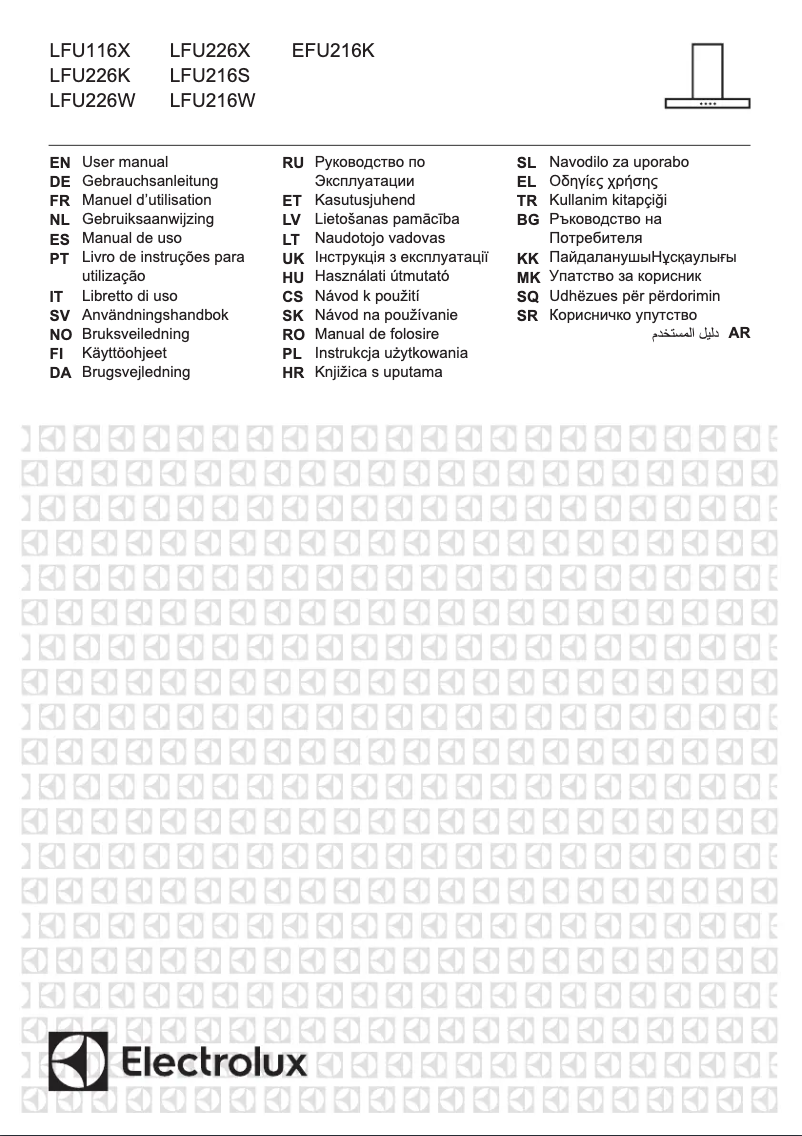 Page n°1 - Manuel utilisateur Electrolux LFU226K