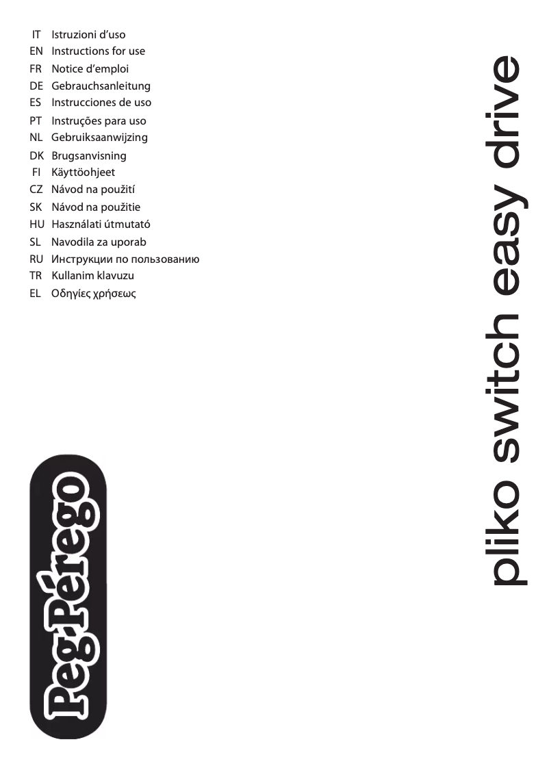 Image de la première page du manuel de l'appareil Pliko Switch Easy Drive