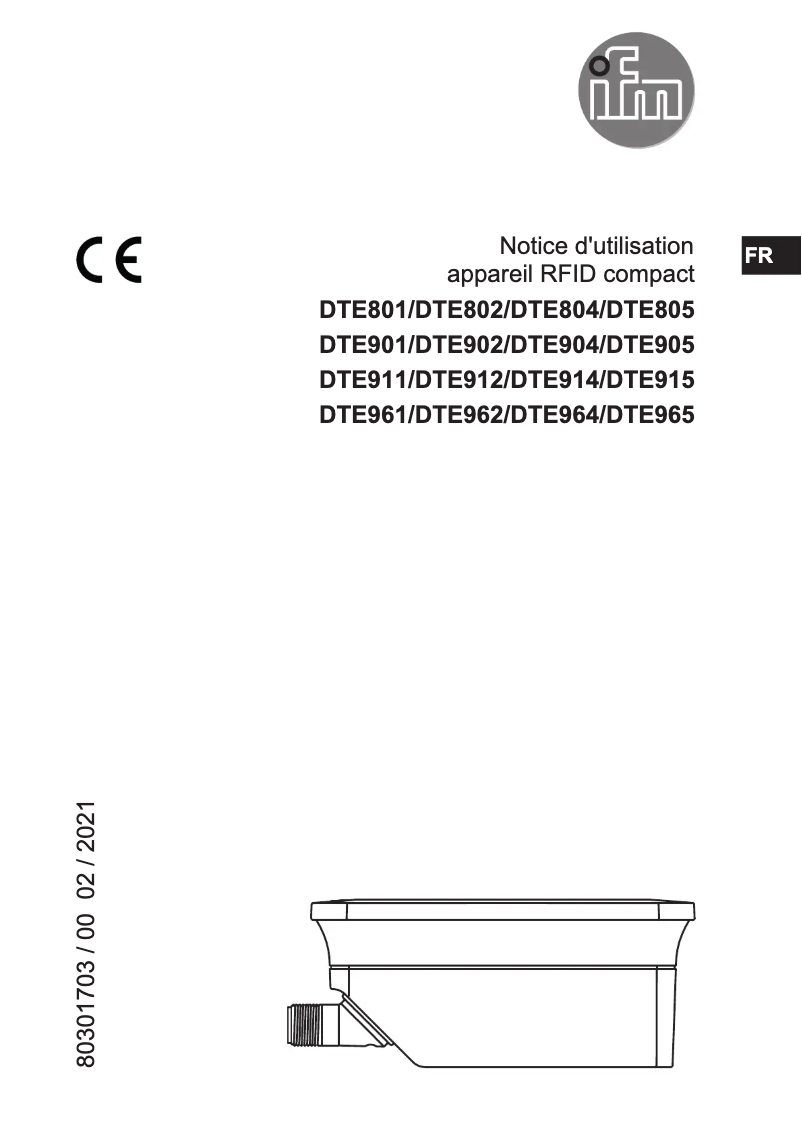 Image de la première page du manuel de l'appareil DTE904