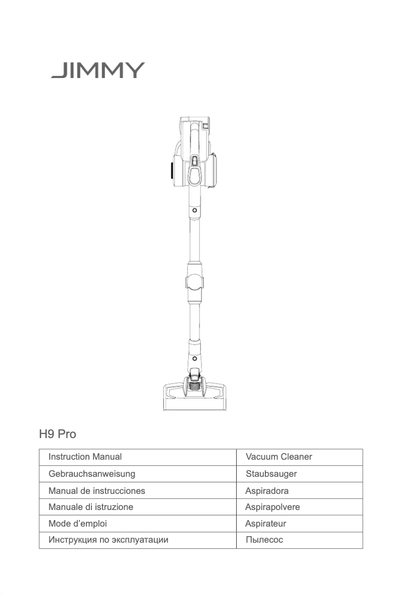 Image de la première page du manuel de l'appareil H9 Pro