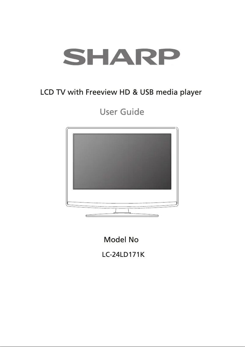 Page n°1 - Manuel utilisateur Sharp LC-24LD171K