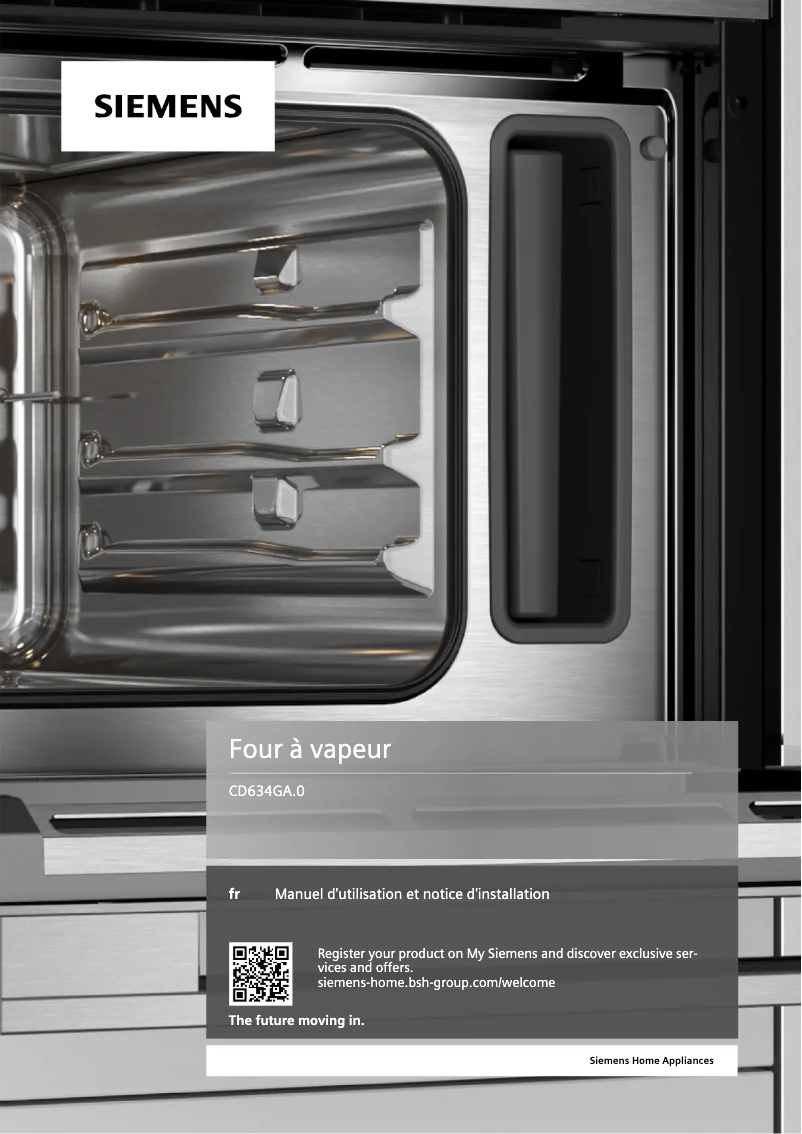 Page n°1 - Manuel utilisateur Siemens CD634GAS0