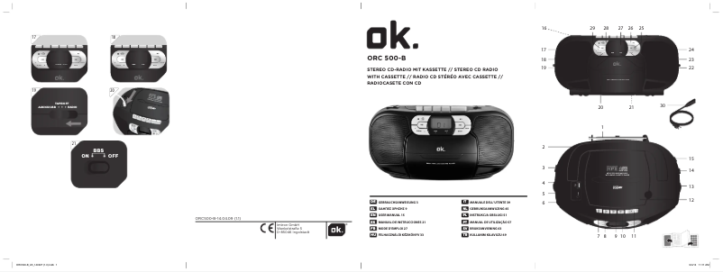 Page n°1 - Manuel utilisateur OK ORC 500-B