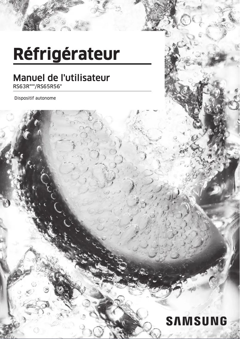 Page n°1 - Manuel utilisateur Samsung RS65R5691M9