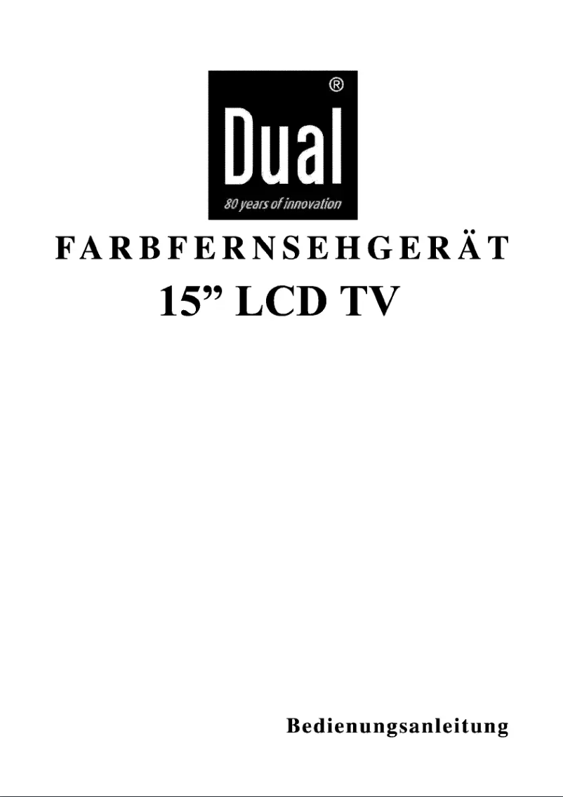 Page n°1 - Manuel utilisateur Dual DTFT 15-1