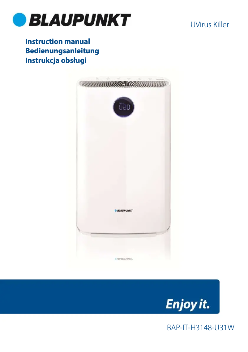 Page 1 de la notice Manuel utilisateur Blaupunkt UVirus Killer