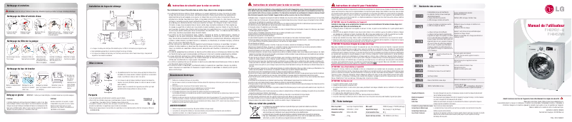 Page n°1 - Manuel utilisateur LG F148452WH