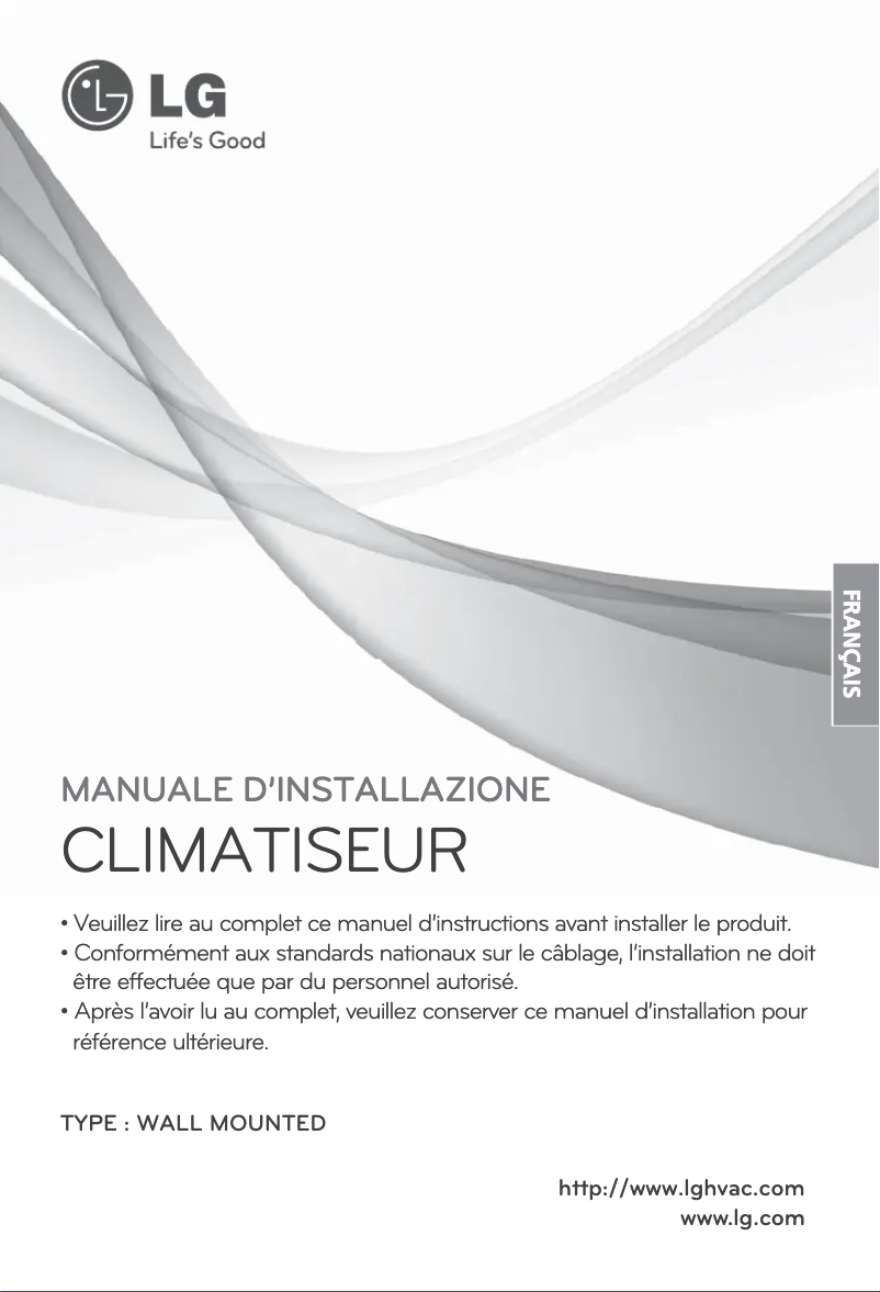 Image de la première page du manuel de l'appareil ARNU073SEL2