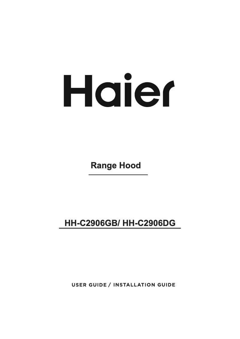 Page n°1 - Manuel utilisateur Haier HH-C2906GB