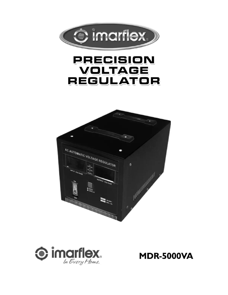 Page 1 de la notice Manuel utilisateur Imarflex MDR-5000VA