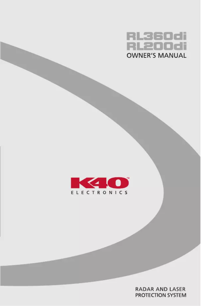Image de la première page du manuel de l'appareil RL360di