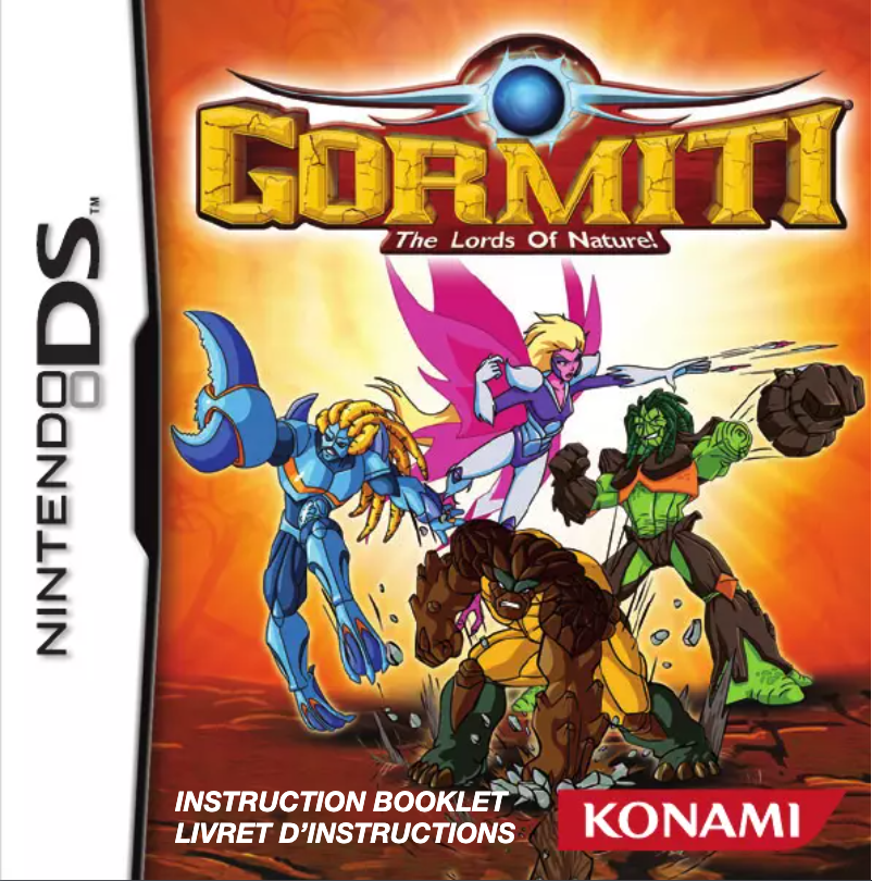 Page n°1 - Manuel utilisateur Konami Gormiti: The Lords of Nature (Nintendo DS)