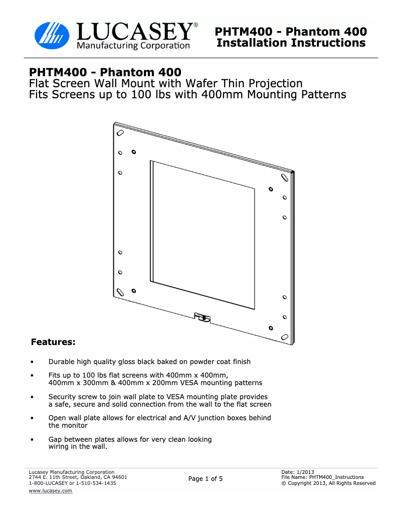 Image de la première page du manuel de l'appareil PHTM400