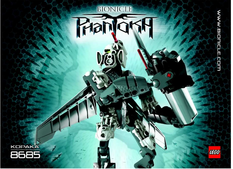 Page n°1 - Manuel utilisateur Lego Bionicle 8685