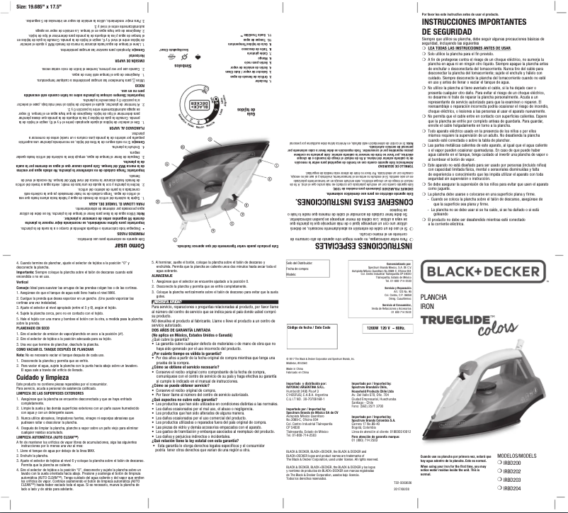 Image de la première page du manuel de l'appareil IRBD200
