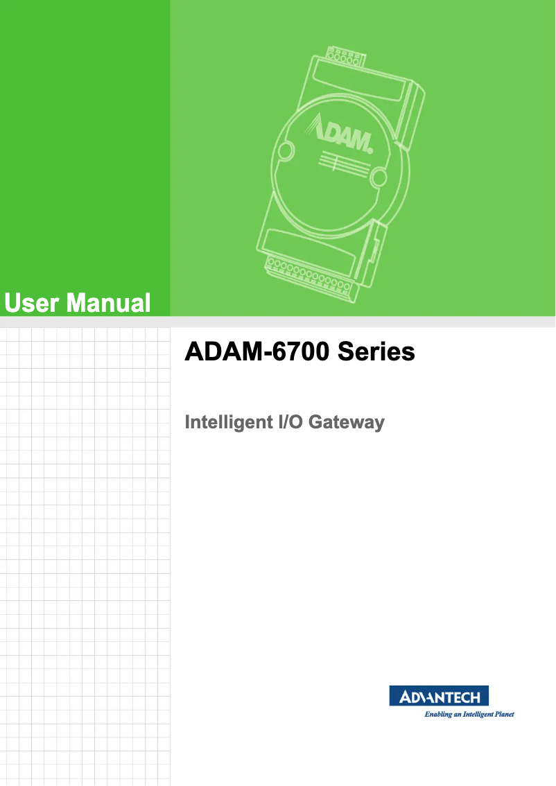 Page 1 de la notice Manuel utilisateur Advantech ADAM-6750-A