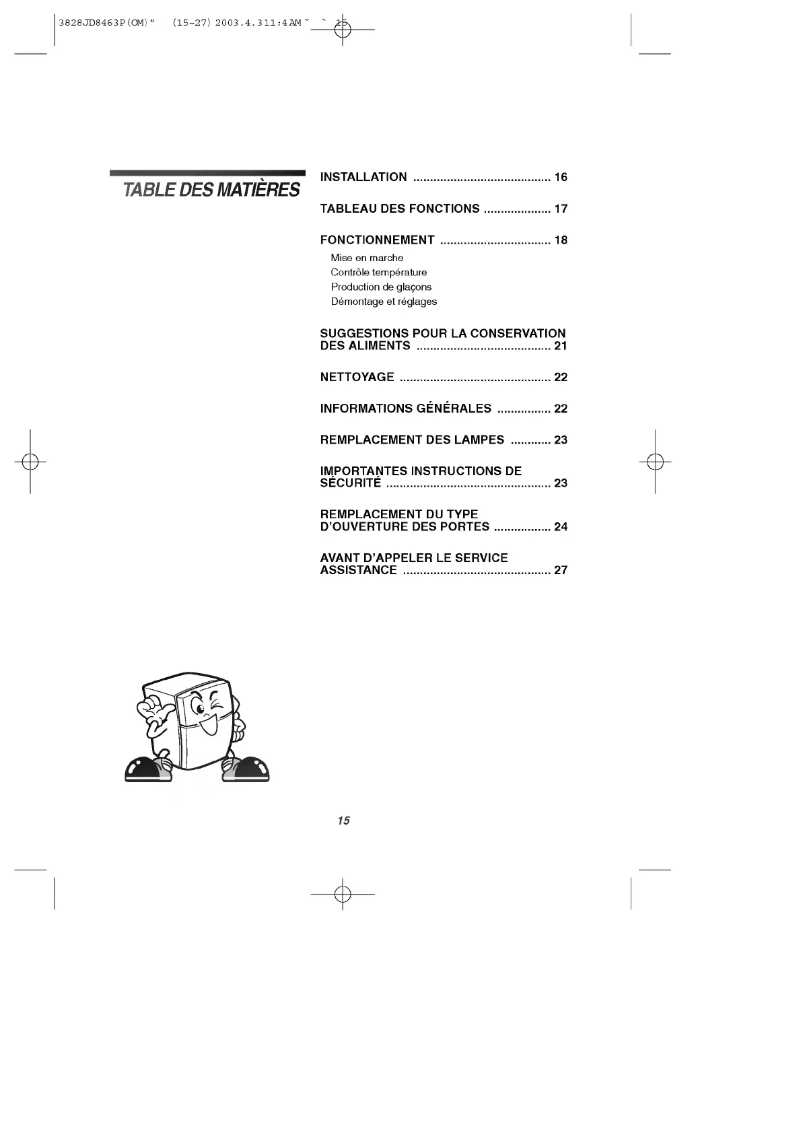 Página 1 del manual Manual de usuario LG LRTX18311WW