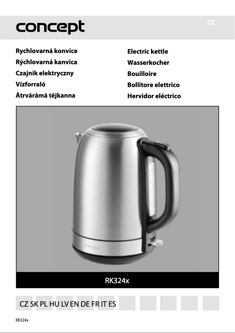 Page 1 de la notice Manuel utilisateur Concept RK3244