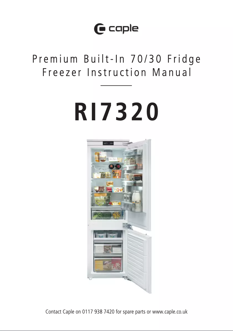 Page n°1 - Manuel utilisateur Caple RI7320