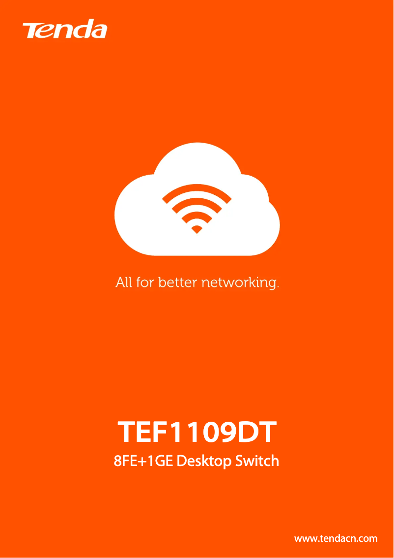 Page n°1 - Fiche technique Tenda TEF1109DT