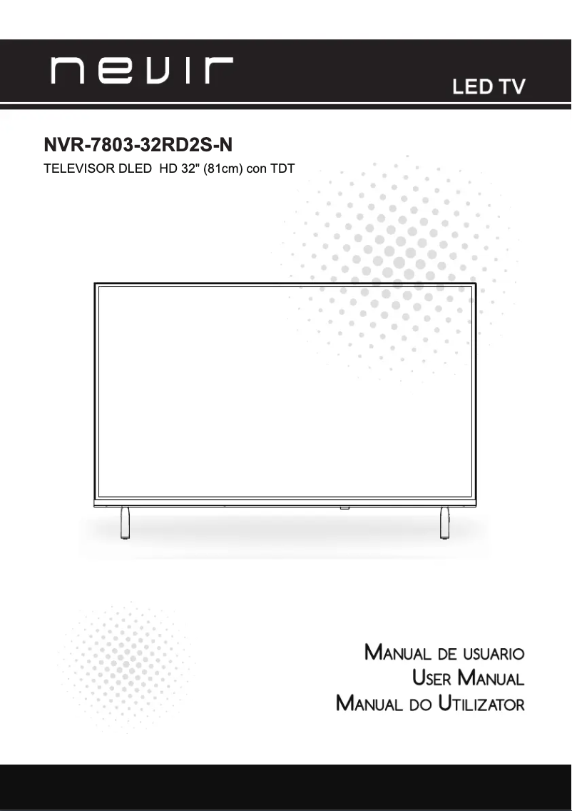 Page 1 de la notice Manuel utilisateur Nevir NVR-7803-32RD2S-N