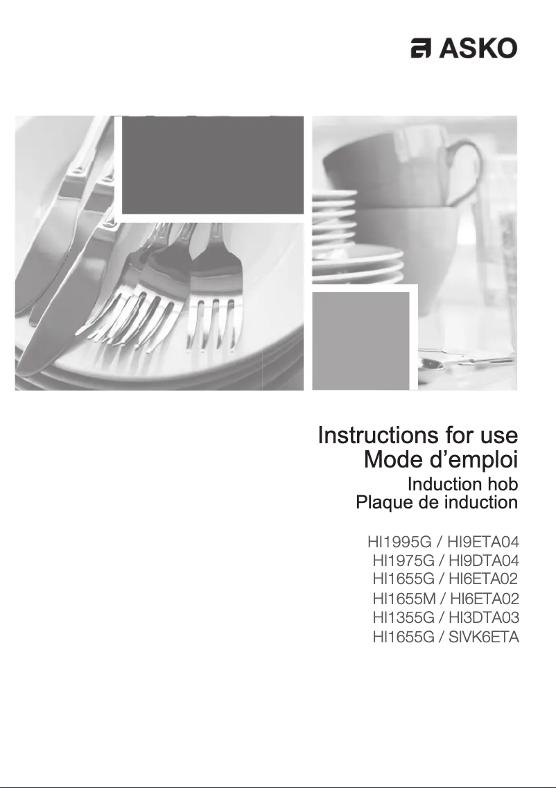 Page n°1 - Manuel utilisateur Asko HI1655M
