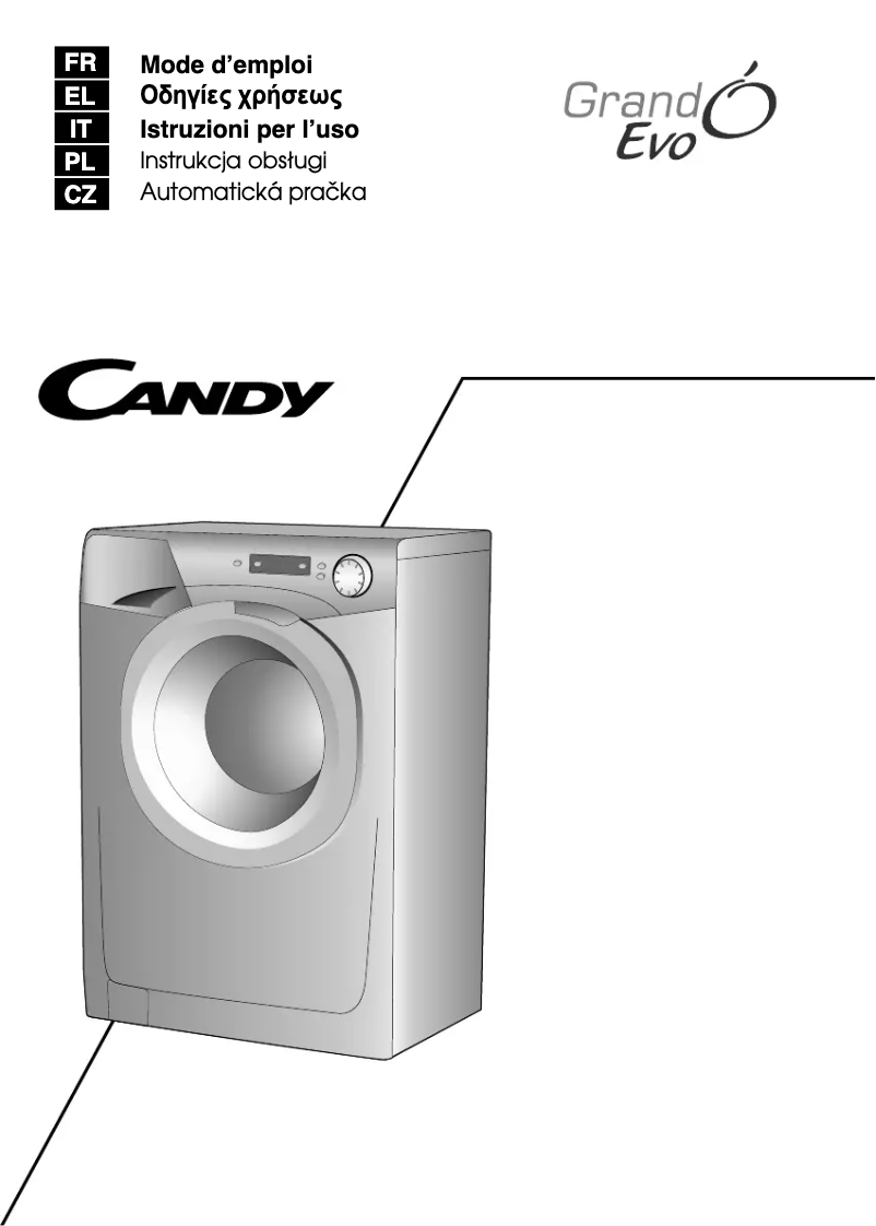 Page n°1 - Manuel utilisateur Candy EVO 1272D-37