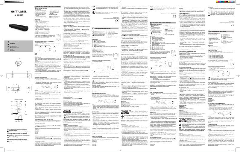 Página 1 del manual Manual de usuario Muse M-1580 SBT