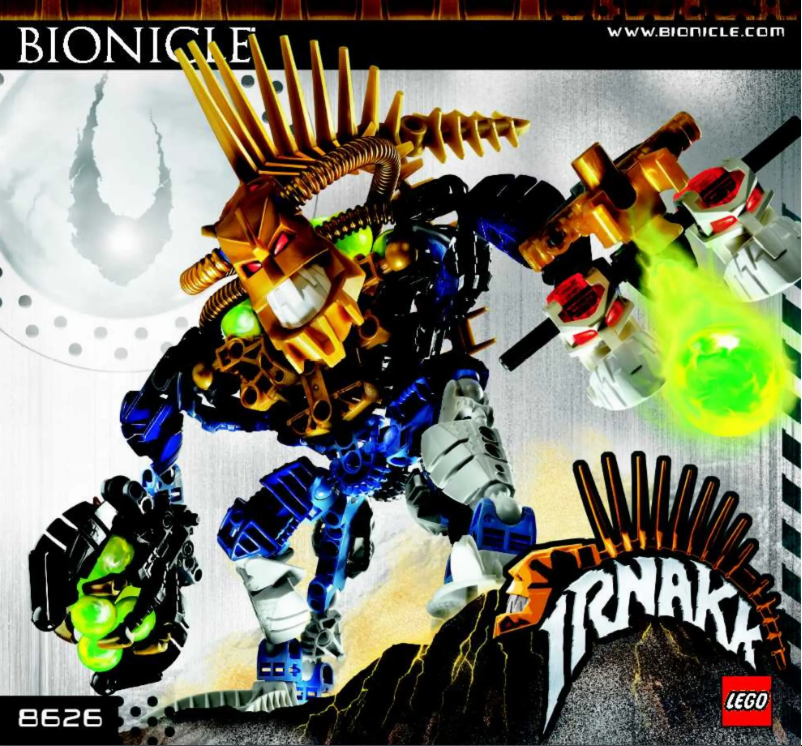 Page 1 de la notice Manuel utilisateur Lego Bionicle 8626