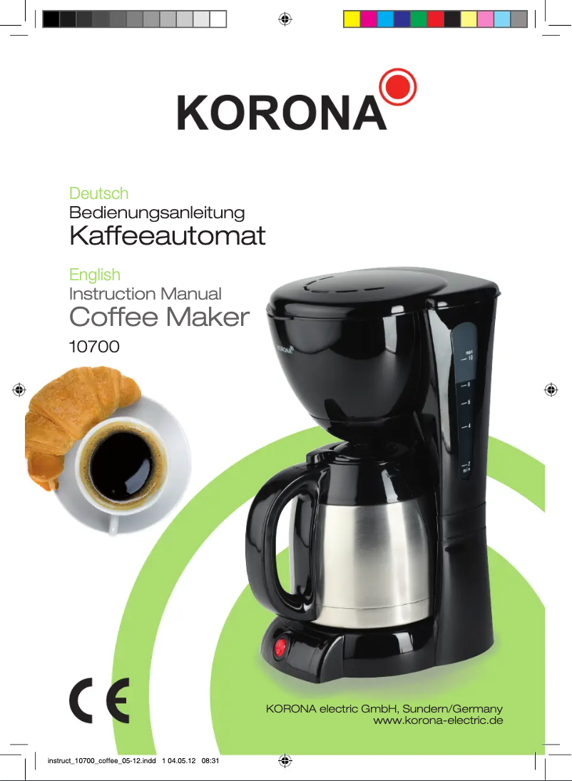 Image de la première page du manuel de l'appareil 10700