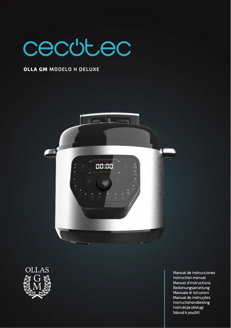 Page 1 de la notice Manuel utilisateur Cecotec Olla GM H Deluxe