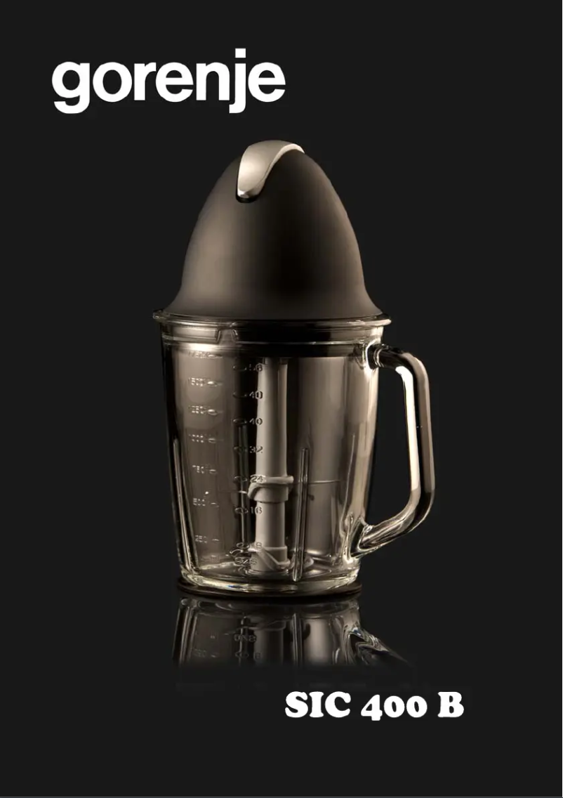 Image de la première page du manuel de l'appareil SIC400B