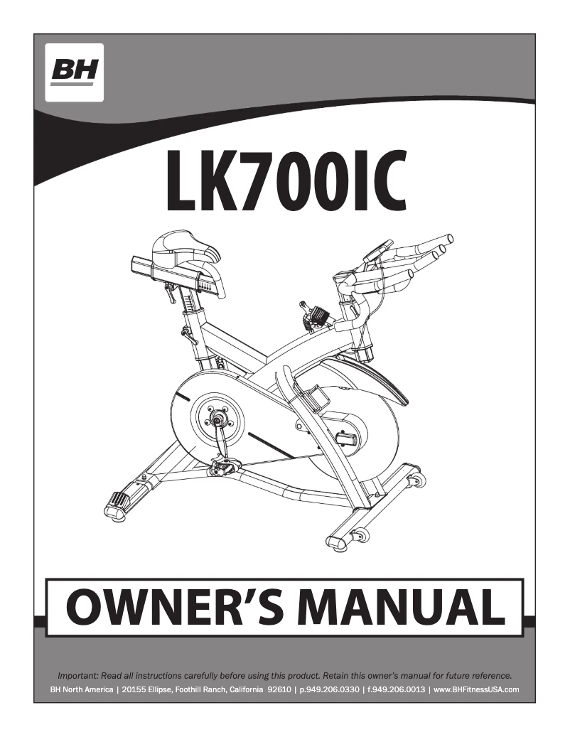Image de la première page du manuel de l'appareil LK700IC