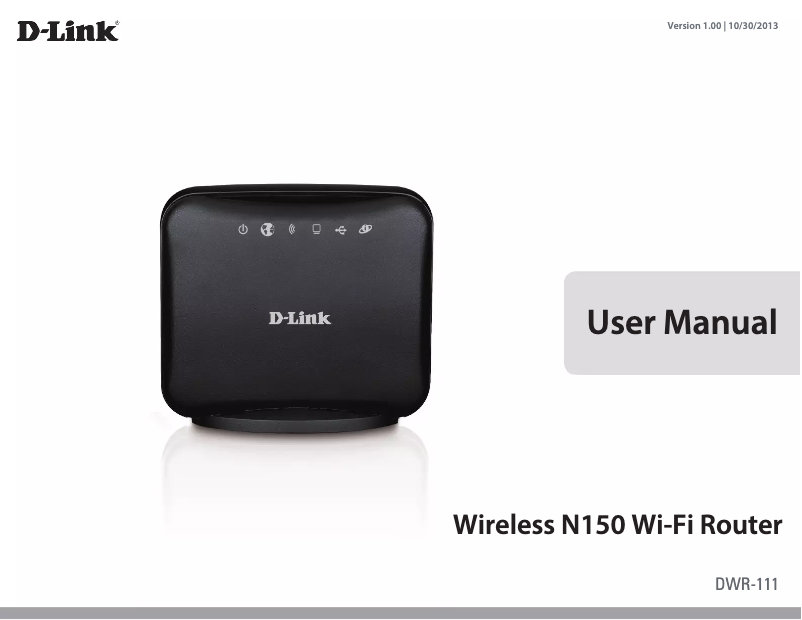 Page 1 de la notice Manuel utilisateur D-Link DWR-111