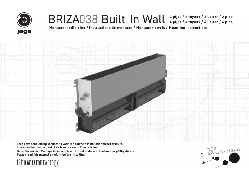 Page 1 de la notice Manuel utilisateur Jaga BRIZA038 Built-In Wall