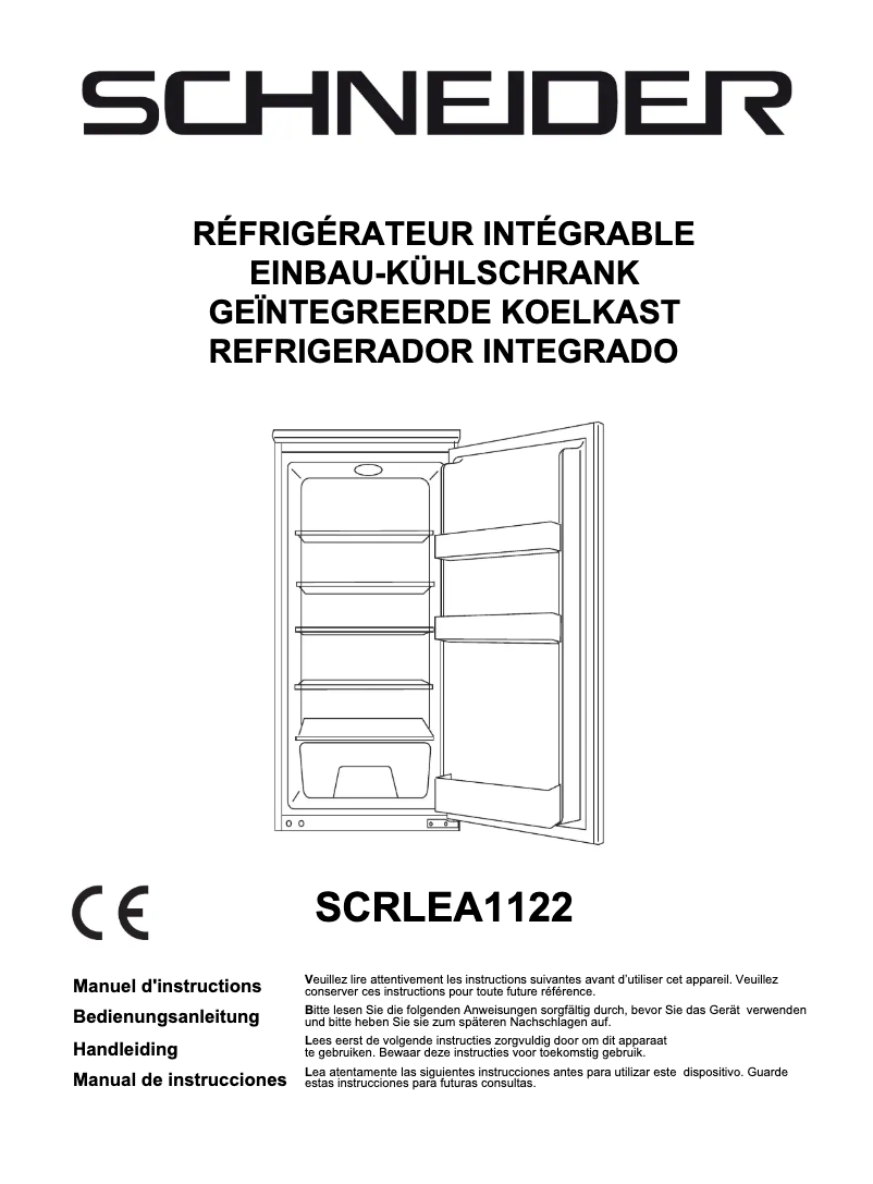 Image de la première page du manuel de l'appareil SCRLEA1122