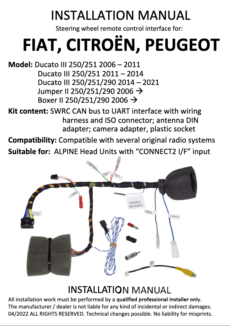 Image de la première page du manuel de l'appareil APF-X304DU