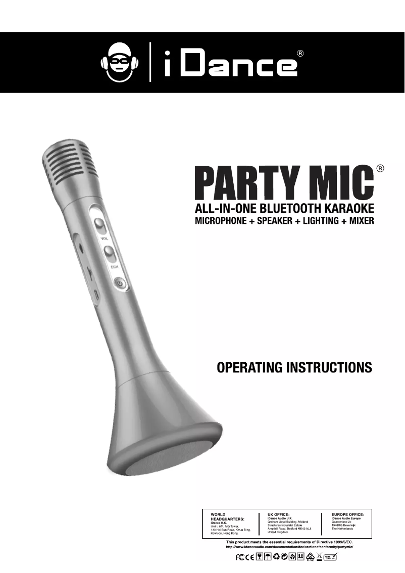 Página 1 del manual Manual de usuario iDance PM 10