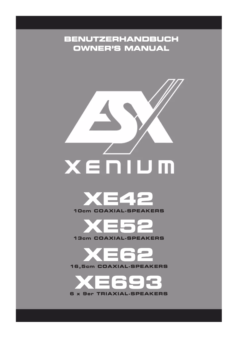 Image de la première page du manuel de l'appareil XE62