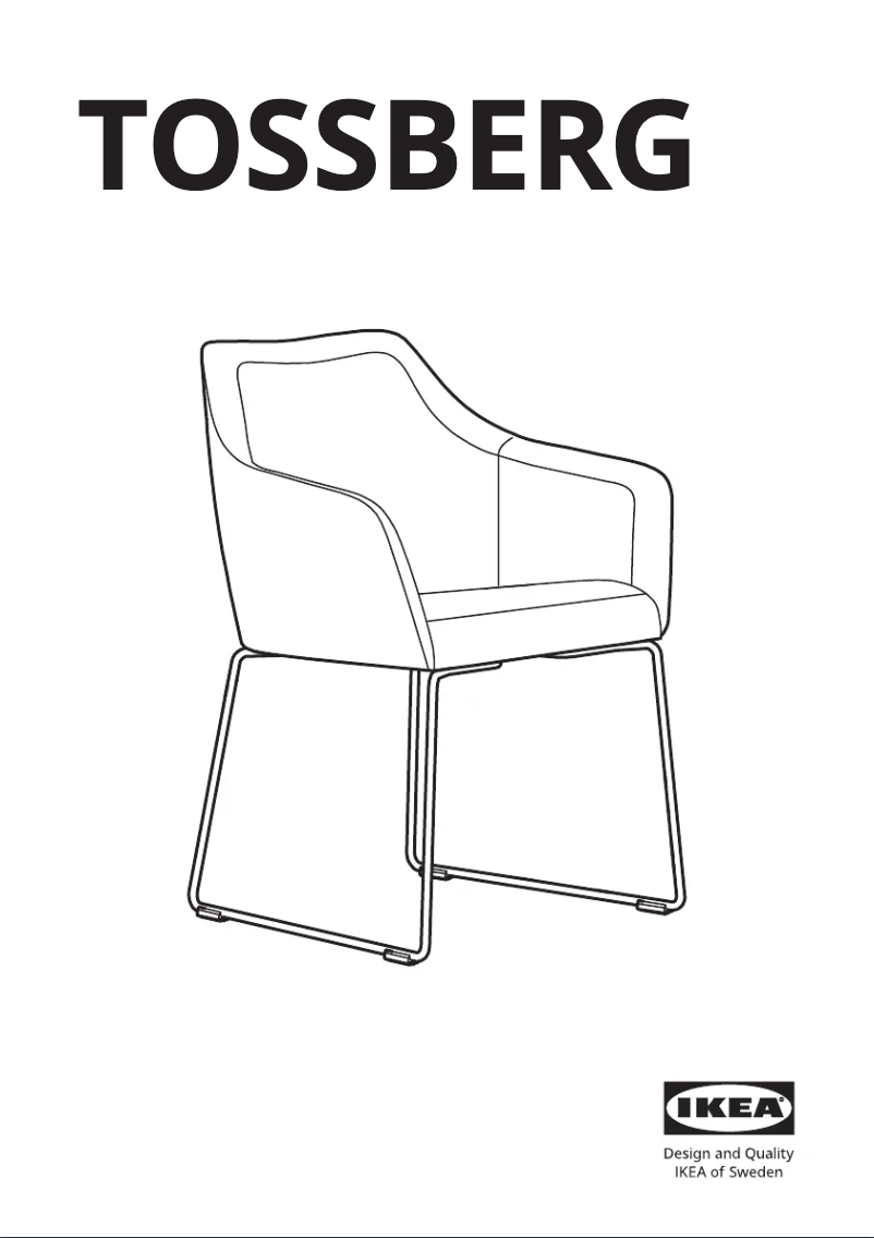 Page 1 de la notice Manuel utilisateur Ikea TOSSBERG 805.652.74