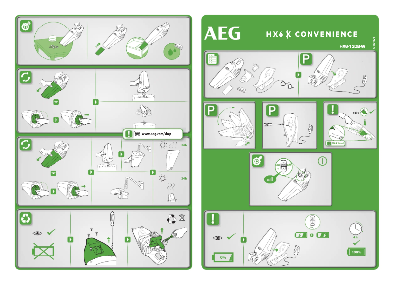 Página 1 del manual Manual de usuario AEG HX6-13DB-W