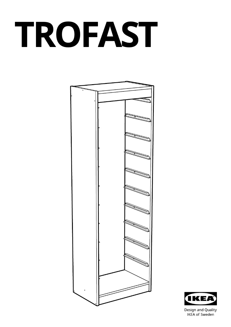 Imagen de la primera página del manual del dispositivo TROFAST 603.514.29