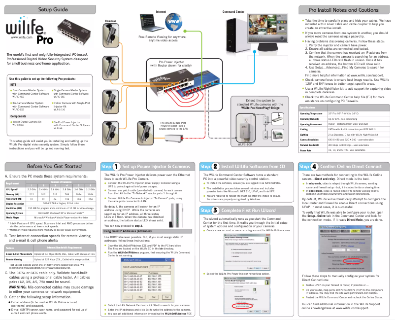 Page n°1 - Manuel utilisateur Wilife WLPB-100