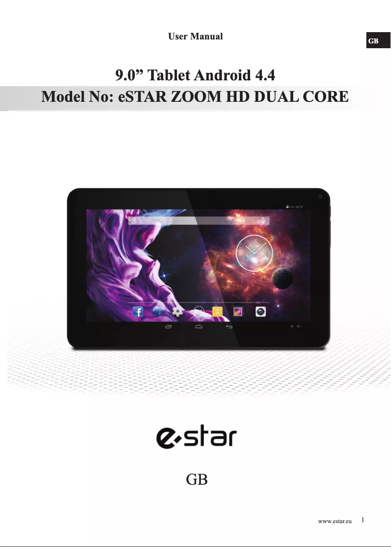 Page 1 de la notice Manuel utilisateur eSTAR DMID9034